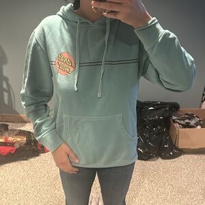 TEAL SANTA CRUZ HOODIE